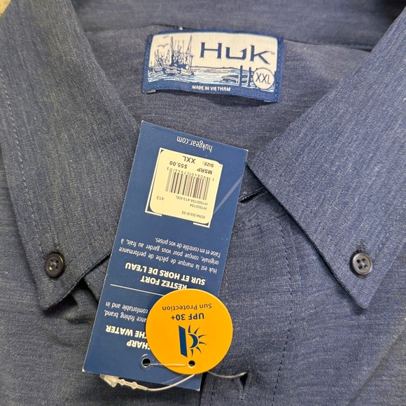 Huk Kona Men’s Fishing Shirt - Picture 3 of 3